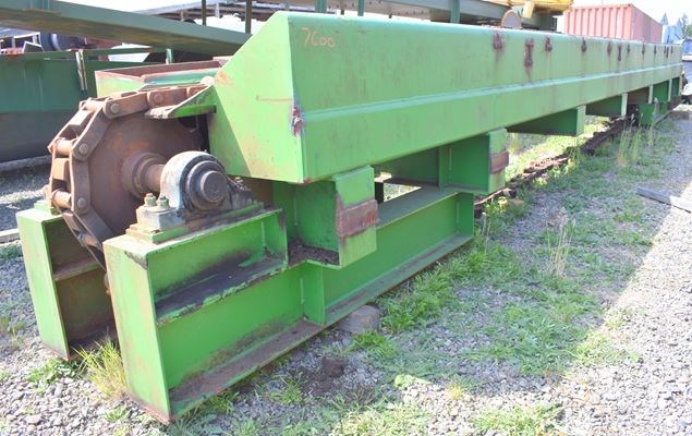 Unknown 30ft log trough H132 chain log conveyor Conveyor Deck (Log ...